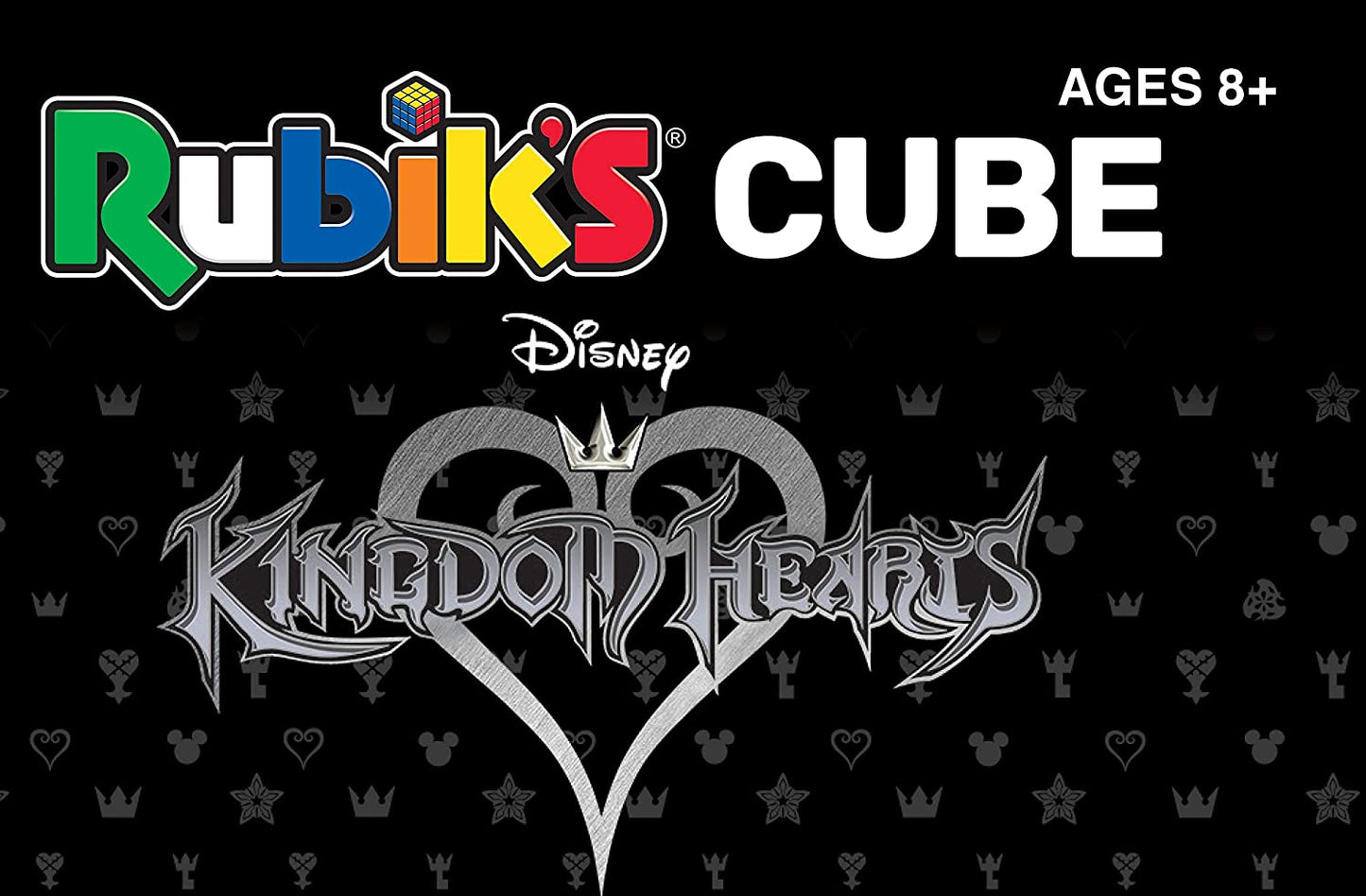 USAOPOLY Disney Kingdom Hearts Rubik's Cube | Collectible Puzzle Cube Featuring Characters - Mickey Mouse, Donald Duck, Goofy, Riku, Sora, Kairi | Officially Licensed 3x3x3 Rubiks Cube Fashions for Home