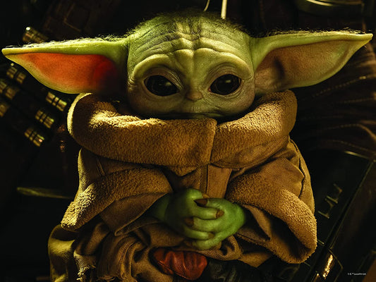 Prime 3D 32631 RD-RS263097 Lenticular Puzzle The Mandalorian Grogu 500 Pieces, Multicoloured, único