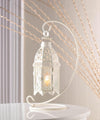Lacy Cutout Hanging Candle Lantern