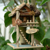 Log Cabin Treehouse Bird Feeder