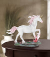 Unicorn with Crystals Figurine