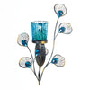 Peacock-Inspired Candle Sconce