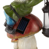 Gnome on Mushroom Solar Garden Light