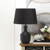 Lamp with Geometric Detailing - Black
