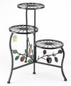 Wrought Iron Apple Triple Plant Stand