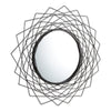 Metal Geometric Wall Mirror - Black