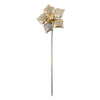 Mixed Pattern Metal Flower Garden Stake - 38.5 inches