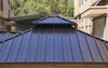 12*12FT patic gazebo,alu gazebo with steel canopy,Outdoor Permanent Hardtop Gazebo Canopy for Patio, Garden, Backyard