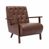 COOLMORE Wood Frame Armchair,  Modern Accent Chair Lounge Chair for Living Room