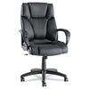 High-Back Swivel Tilt Black Soft Touch Leather Office Chair