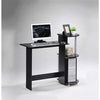Contemporary Computer Desk in Black Grey Finish