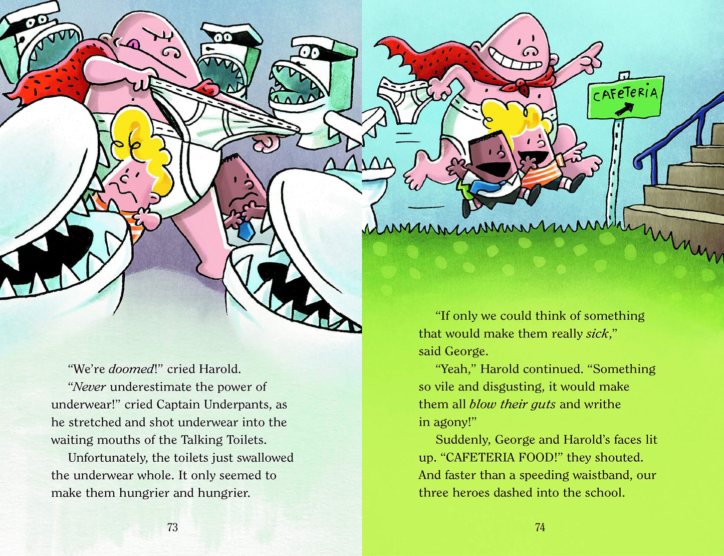 Captain Underpants and the Attack of the Talking Toilets: Color Edition (Captain Underpants #2) Hardcover – January 7, 2014 Fashions for Home
