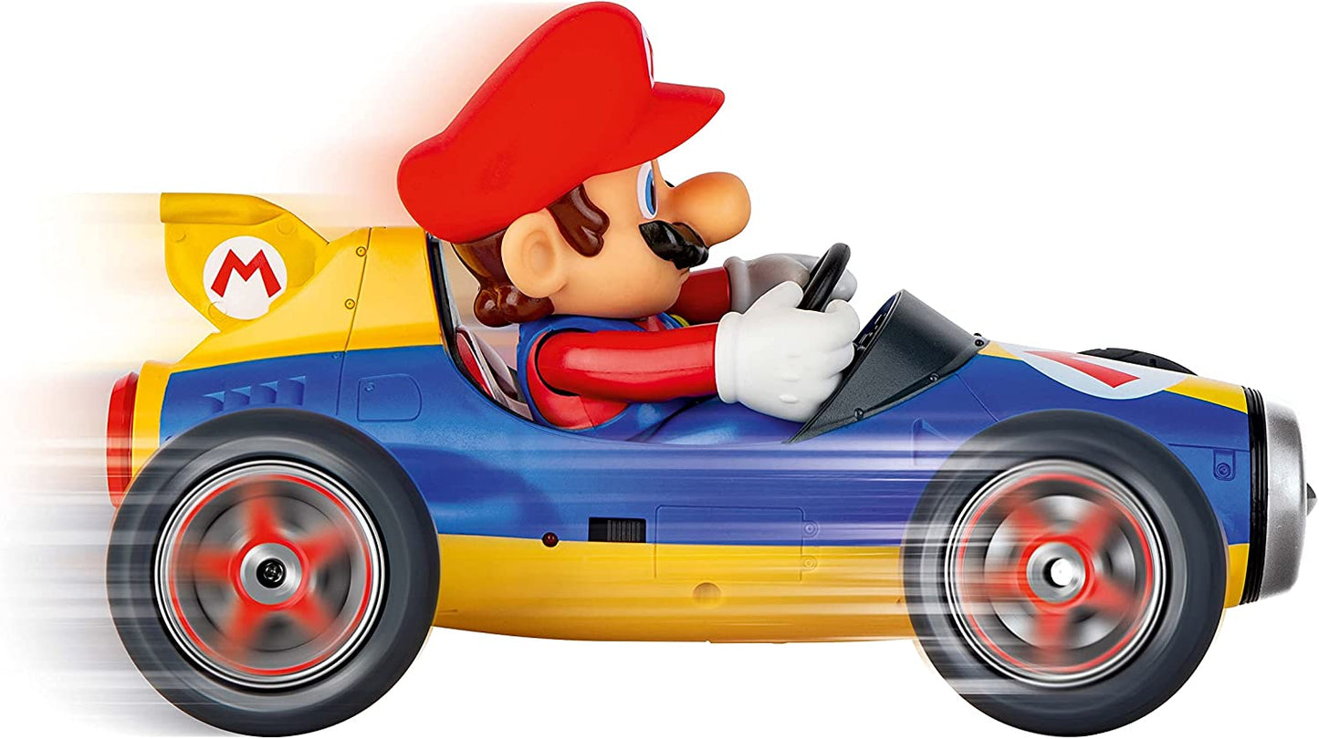 Carrera 181066 RC Official Licensed Kart Mach 8 Mario 1: 18 Scale 2.4 Ghz Remote Radio Control Car with Rechargeable Lifepo4 Battery - Kids Toys Boys/Girls Fashions for Home