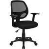 Black Mesh Mid-Back Office Chair