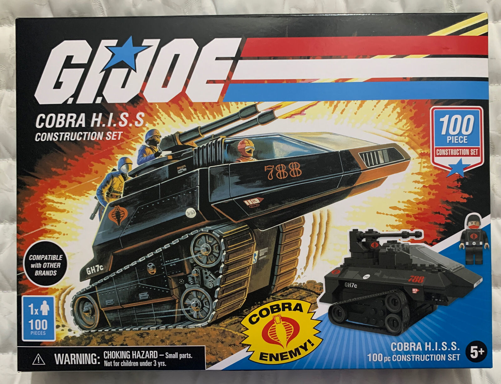 G.I. Joe 100pc COBRA H.I.S.S. Construction Set Item #GJ3522-01 Hasbro - Fashions for Home