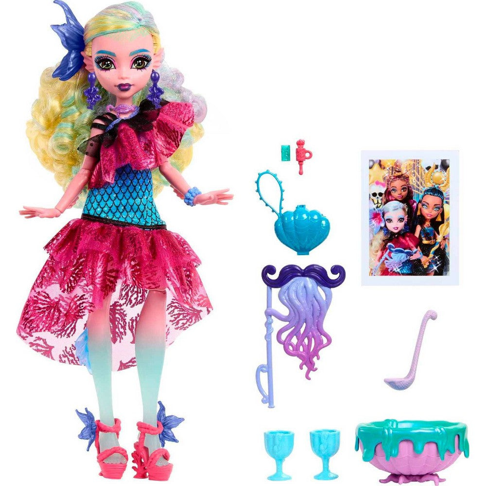 Monster High Lagoona Blue Fashion Doll in Monster Ball Party Dress with Accessories