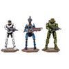 Halo Infinite Jackal Sniper, Master Chief & Spartan Mk VII Action Figure 3-Pack