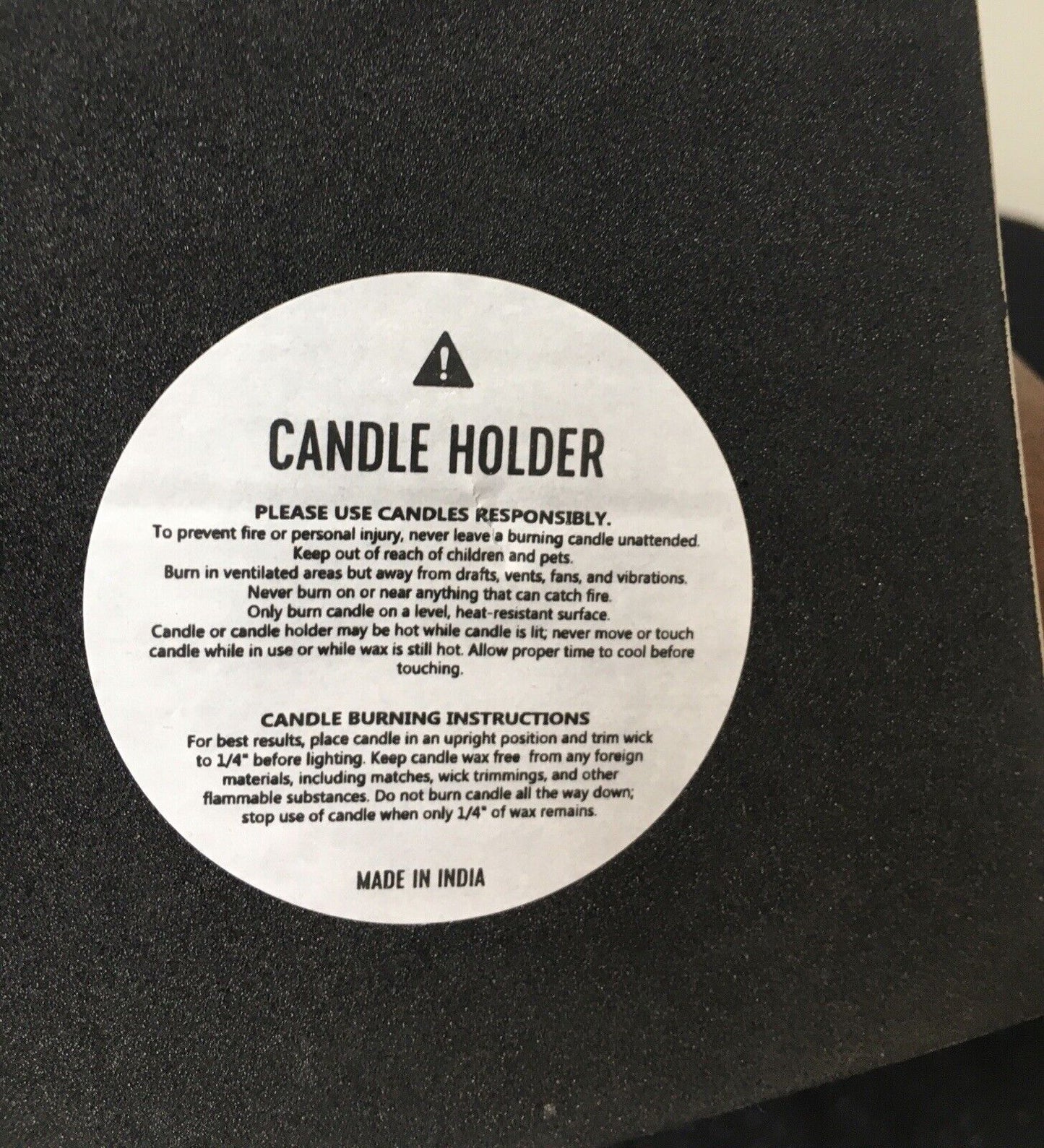 Hand Crafted Marble Taper Candle Holder