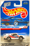 Hot Wheels Mattel 1998 First Editions 1:64 Scale White Bad Mudder Die Cast Truck #033