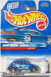 Roll over image to zoom in Hot Wheels VW BUG 1999 Surf N Fun Series Blue VW Bug 2/4 1:64 Scale Collectible Die Cast Car