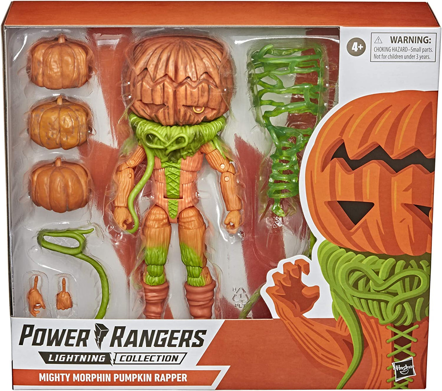 Power Rangers Lightning Collection Monsters Mighty Morphin Pumpkin Rapper 8-Inch Premium Collectible Action Figure Toy with Accessories