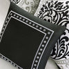 Twin/Twin XL 4-Piece Black White Damask Print Comforter Set