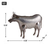 Galvanized Metal Cow Garden Figurine