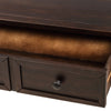 Console Table Sofa Table Easy Assembly with Two Storage Drawers and Bottom Shelf (Espresso)