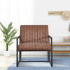 Modern design high quality PU(BROWN)+ steel armchair，for Kitchen, Dining, Bedroom, Living Room