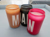 Bacon, Bourbon, Pipe Tobacco, Leather Scented Man Candle Set of 4
