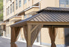 12*20FT  patic gazebo,alu gazebo with steel canopy,Outdoor Permanent Hardtop Gazebo Canopy for Patio, Garden, Backyard