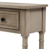 Console Table Sofa Table with Two Storage Drawers and Bottom Shelf  (Grey Wash)