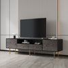 TV Stand Modern Wood Media Entertainment Center Console Table  with 2 Doors,2 drawers  and 2 Open Shelves