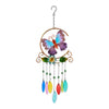 Glass Leaves Colorful Wind Chimes - Butterfly