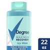 Degree Maximum Recovery Body Wash & Soak Post-Workout Recovery Skincare Routine Icy Mint + Epsom Salt + Electrolytes Bath and Body Product 22 oz