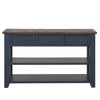 48'' Blue Solid Pine Wood Top Console Table