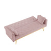 PINK  Convertible Folding Futon Sofa Bed , Sleeper Sofa Couch for Compact Living Space.