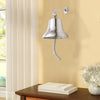 Classic Style Decorative Aluminum Bell With Wall Bracket, Silver