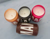 Bacon, Bourbon, Pipe Tobacco, Leather Scented Man Candle Set of 4