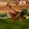 Duck Family Rustic Garden Stake Set