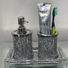 Ambrose Exquisite 3 Piece Soap Dispenser and Toothbrush Holder with Tray