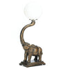 Trumpeting Elephant Globe Accent Lamp