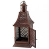 Bronzed Arched Roof Candle Lantern - 14 inches