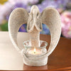 Sand-Look Angelic Candle Holder