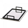 Rippled Mirrored Aluminum Serving Tray - Rectangle