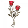 Romantic Red Rose Wall Sconce - Double