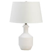 Lamp with Geometric Detailing - White