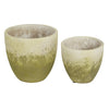 Cement Flower Pot Set - Weathered Look