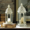 Vintage-Look Distressed Candle Lantern - 16 inches
