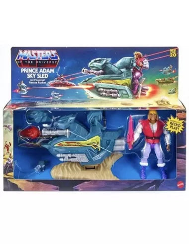 Masters of The Universe Origins Prince Adam Sky Sled action figure IN Box Mattel